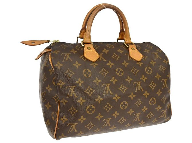 Borsa Louis Vuitton Speedy Monogram Canvas 30 Marrone - vista 2
