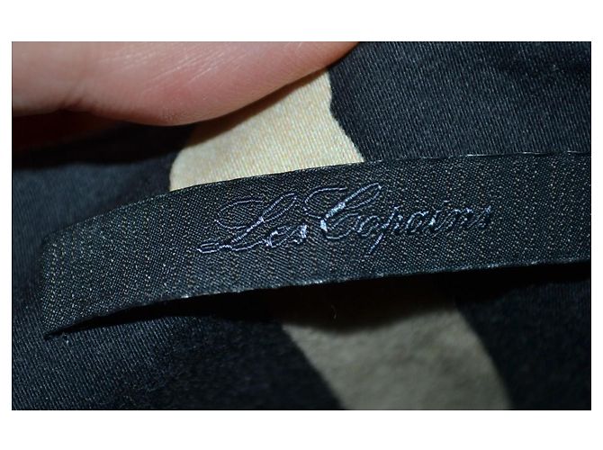 Vestido Les Copains estampado de cebra en algodón elástico Negro - vista 3