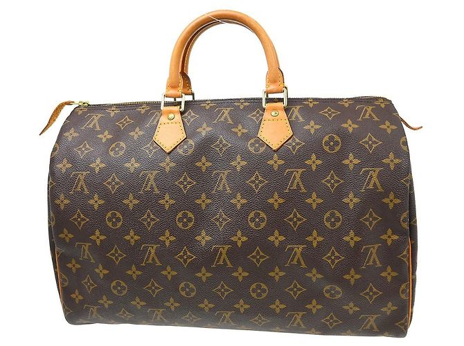 Borsa Louis Vuitton Speedy Monogram Canvas 40 Marrone - vista 2