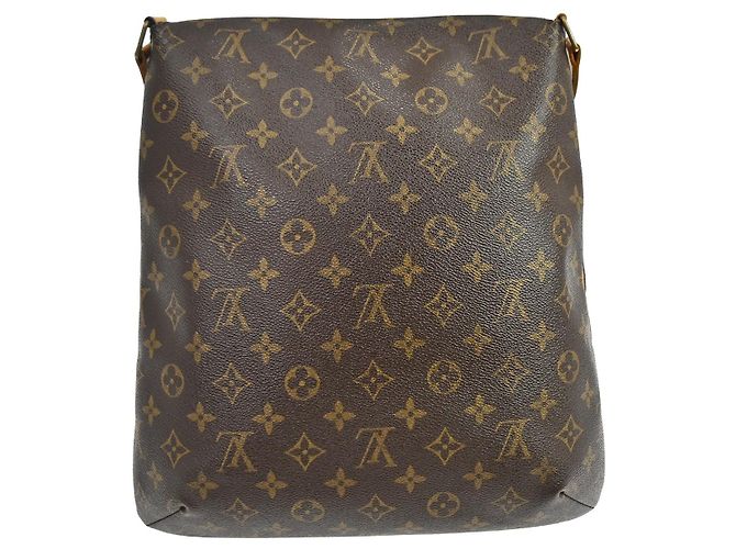 Borsa Musette Salsa Louis Vuitton in tela Monogram GM Marrone - vista 2