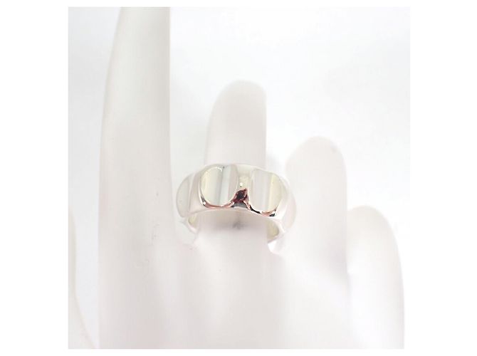 Tiffany & Co. Sterling Silver Paloma Groove Band Ring - view 4