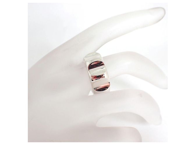 Tiffany & Co. Sterling Silver Paloma Groove Band Ring - view 5