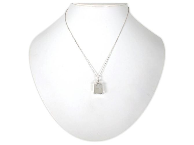 Collana con pendente a borsa in argento sterling 925 Tiffany & Co. - vista 2