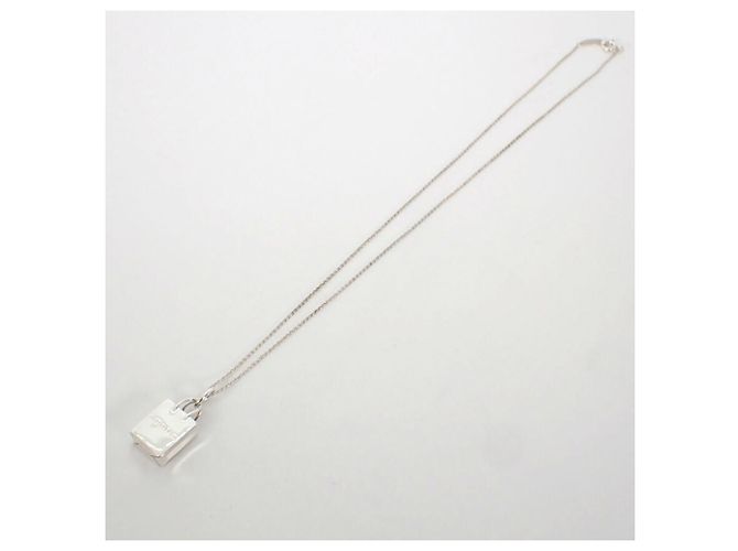 Collana con pendente a borsa in argento sterling 925 Tiffany & Co. - vista 5
