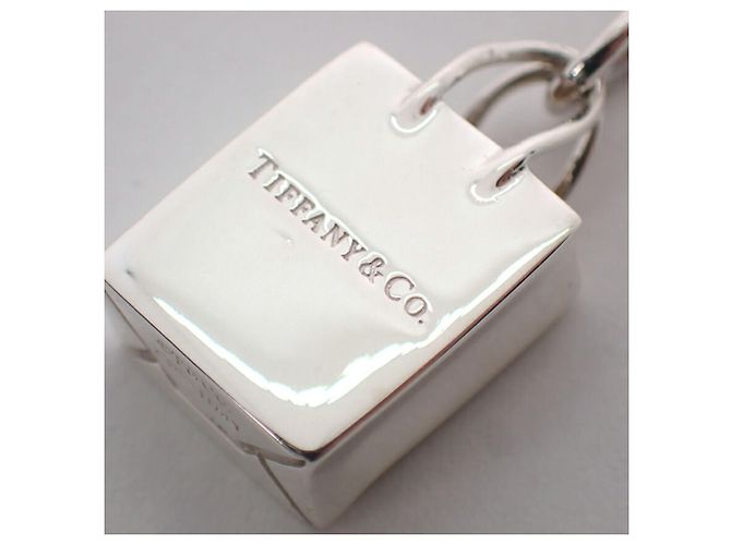 Collana con pendente a borsa in argento sterling 925 Tiffany & Co. - vista 6