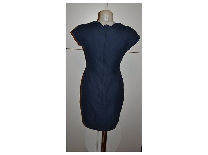 Alberta Ferretti Vestido Mini de Algodão Azul - vista 3