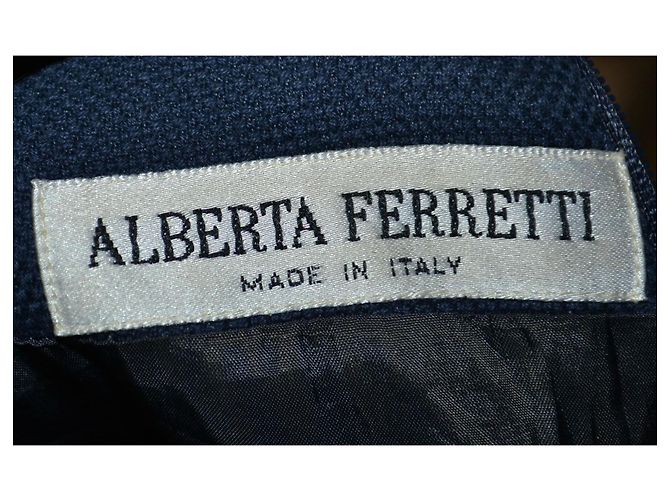 Alberta Ferretti Vestido Mini de Algodão Azul - vista 4