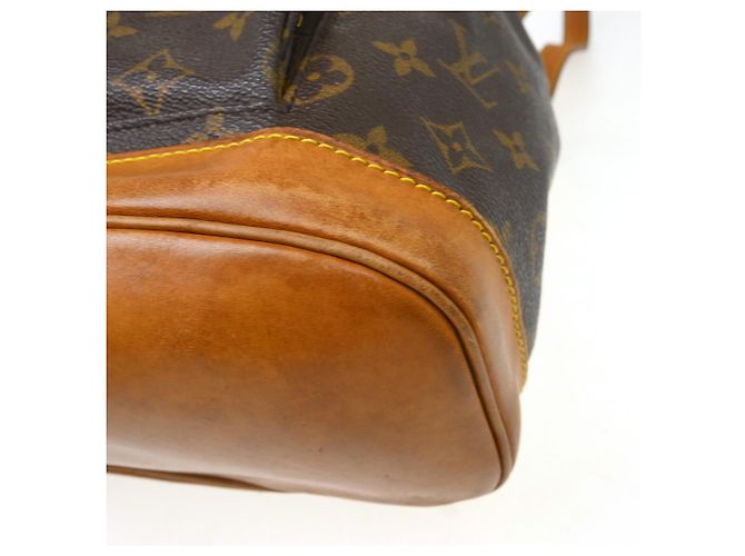 Sac à dos Louis Vuitton Vintage Montsouris Monogram Canvas MM Marron - vue 7