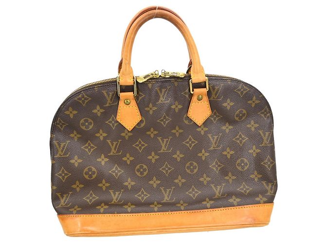 Borsa Louis Vuitton Alma Monogram Canvas PM Marrone - vista 2