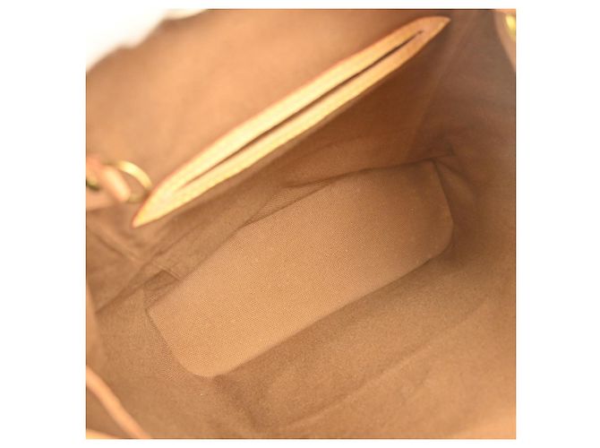 Sac à dos Louis Vuitton Vintage Montsouris Monogram Canvas MM Marron - vue 3