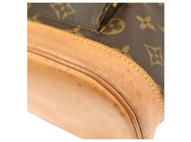 Sac à dos Louis Vuitton Vintage Montsouris Monogram Canvas MM Marron - vue 7