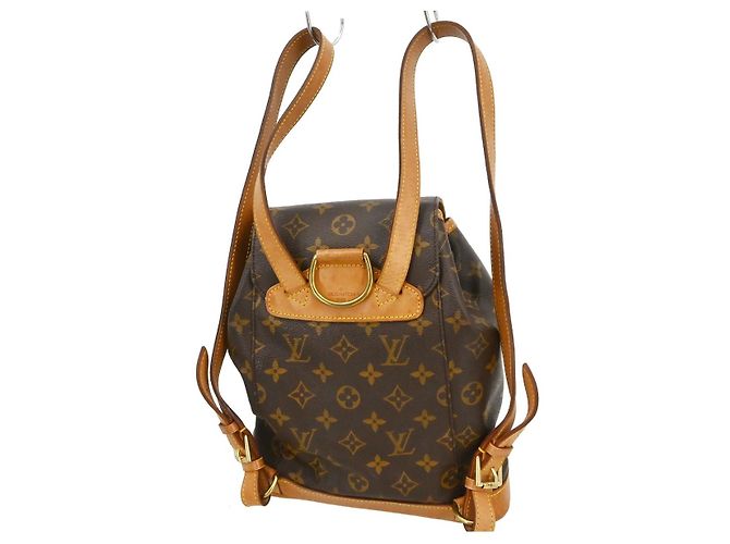 Sac à dos Louis Vuitton Vintage Montsouris Monogram Canvas MM Marron - vue 2