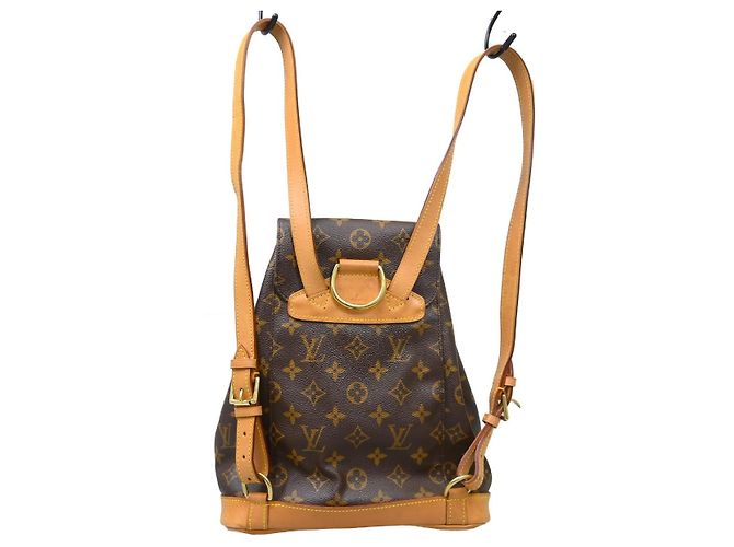 Sac à dos Louis Vuitton Vintage Montsouris Monogram Canvas MM Marron - vue 2