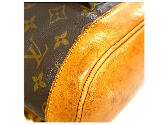 Sac à dos Louis Vuitton Vintage Montsouris Monogram Canvas GM Marron - vue 6