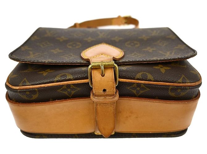 Borsa Louis Vuitton Cartouchiere Monogram Canvas MM Marrone - vista 6