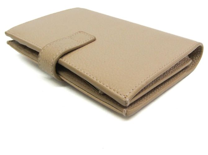 Saint Laurent Sac De Jour Souple Tarjetero de piel Beige - vista 2