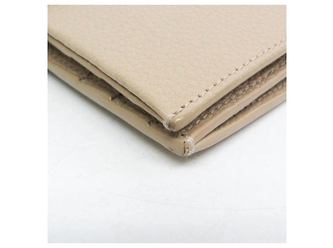 Saint Laurent Sac De Jour Souple Tarjetero de piel Beige - vista 7