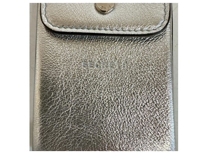 Fendi Silver Leather Fanny Pack Silvery - view 11