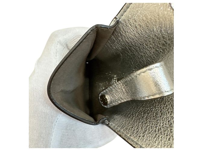 Fendi Silver Leather Fanny Pack Silvery - view 5