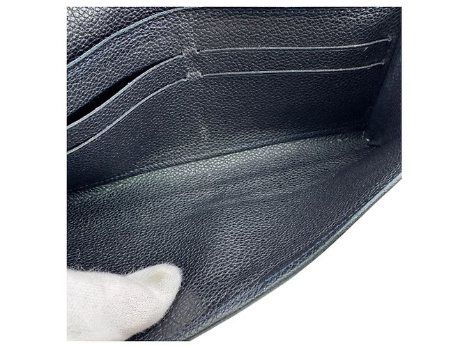 Louis Vuitton Monogram Empreinte Long Wallet Black - view 11