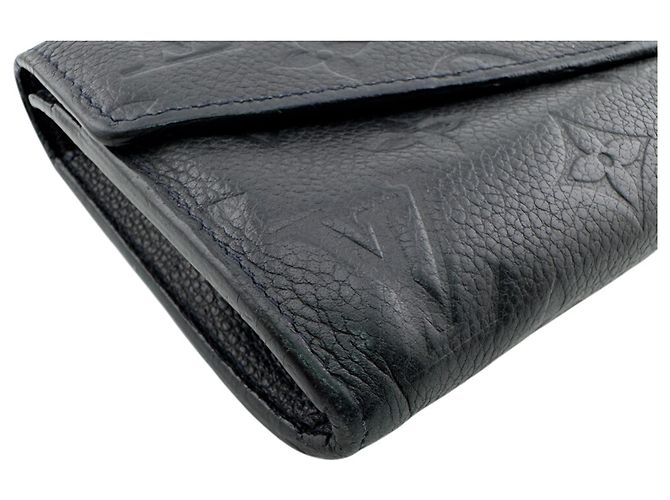 Louis Vuitton Monogram Empreinte Long Wallet Black - view 3