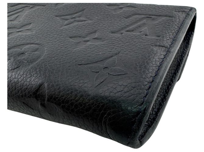 Louis Vuitton Monogram Empreinte Long Wallet Black - view 6
