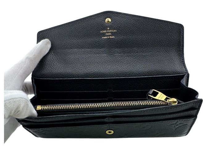 Louis Vuitton Monogram Empreinte Long Wallet Black - view 8