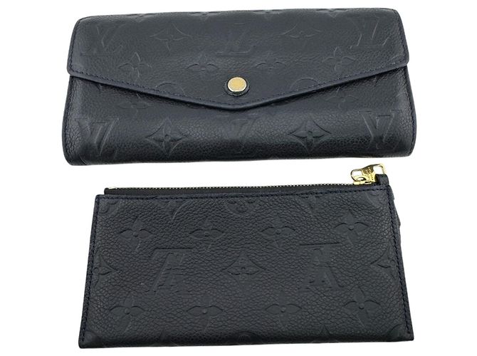 Louis Vuitton Monogram Empreinte Long Wallet Black - view 9