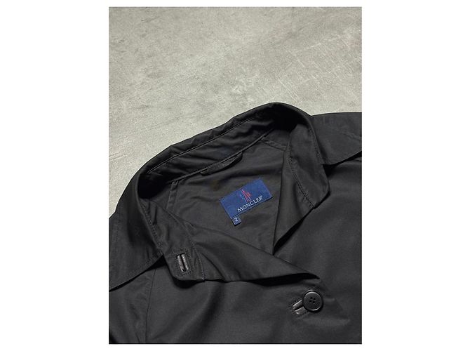 Moncler Damen Polyester Trenchcoat - Schwarz - Ansicht 5