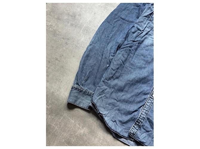 Acne Studios Camicia Western in Denim Blu - vista 4