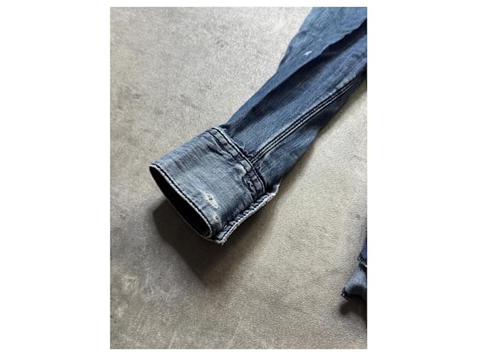Acne Studios Camicia Western in Denim Blu - vista 5