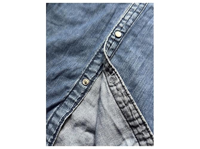 Acne Studios Camicia Western in Denim Blu - vista 6