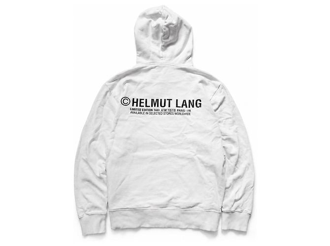 Helmut Lang "Taxi" Hoodie - Weiß - Ansicht 2