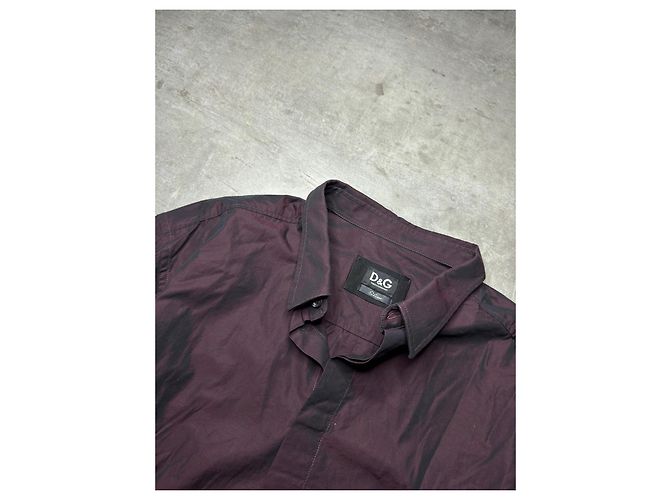 Camicia di seta Dolce & Gabbana da uomo - Bordeaux Bordò - vista 4