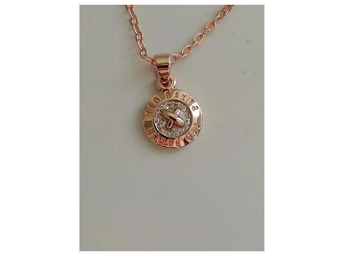 Ted Baker Collana placcata oro rosa con cristallo D'oro - vista 3