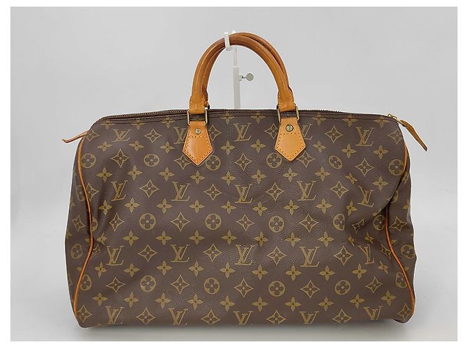 Borsa Louis Vuitton Speedy Monogram Canvas 40 Marrone - vista 3