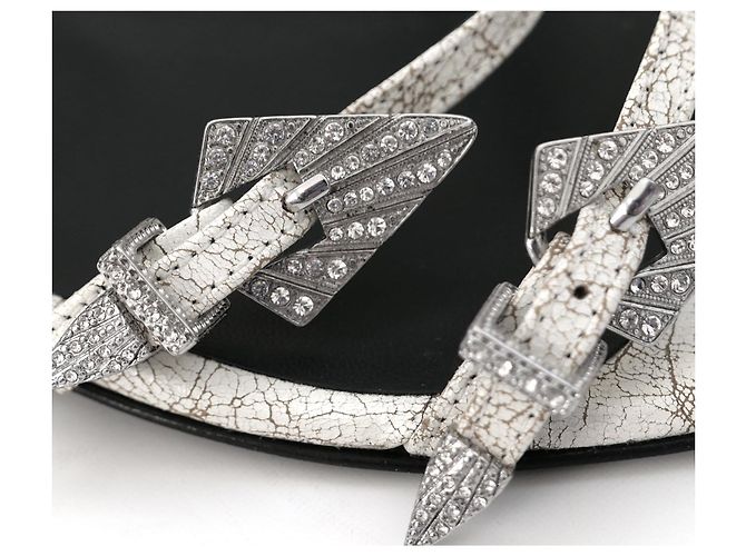 Zadig & Voltaire Sandali Paros Strass Bianco - vista 3