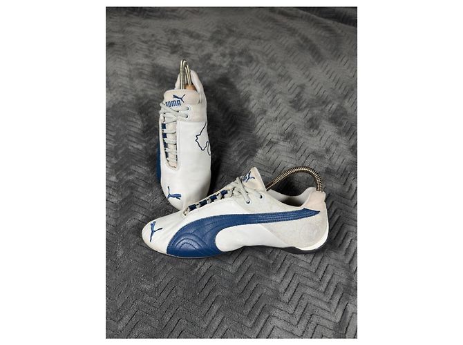 Sneakers Puma Racing Low-Profile Bianco e Blu Navy Grigio - vista 2