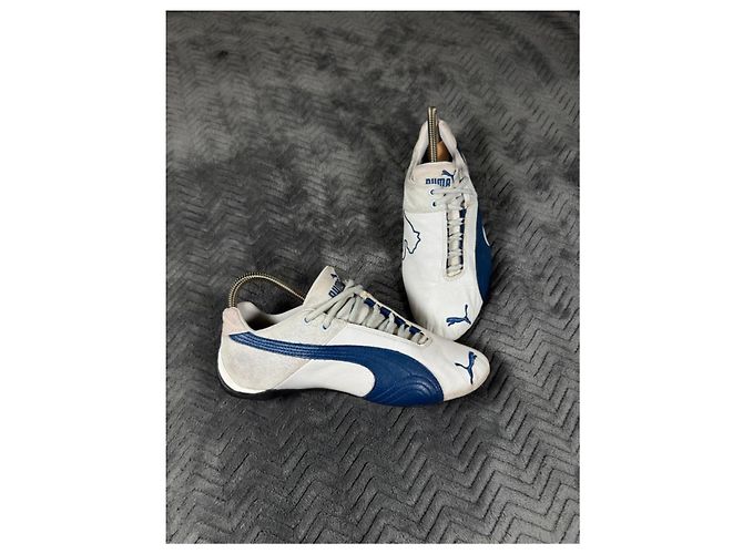 Sneakers Puma Racing Low-Profile Bianco e Blu Navy Grigio - vista 3