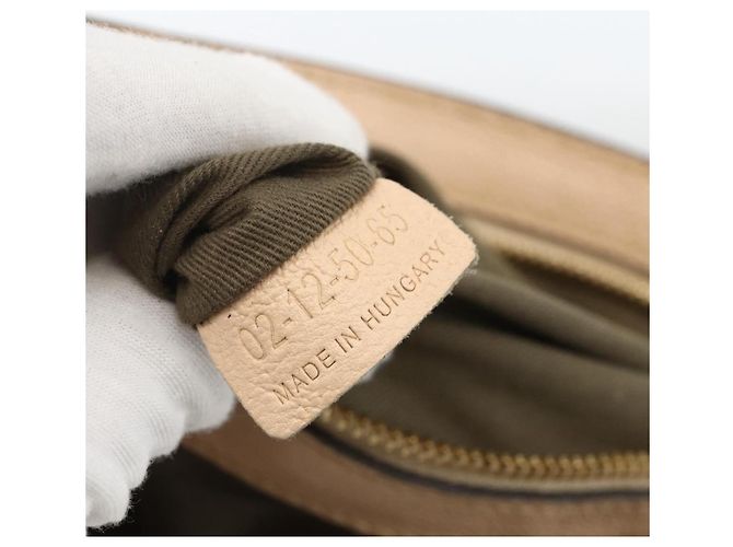 Chloé Borsa a tracolla convertibile Chloe Elsie in pelle Medium Beige - vista 6