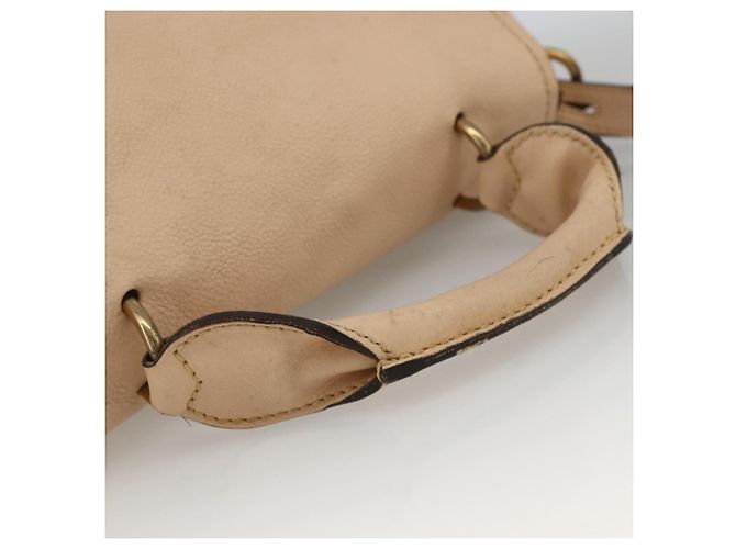 Chloé Borsa a tracolla convertibile Chloe Elsie in pelle Medium Beige - vista 7