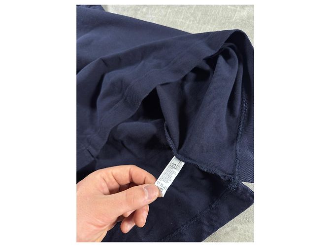 Polo Dior Uomo blu navy in cotone Blu scuro - vista 7
