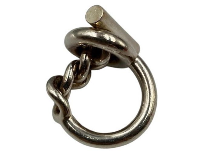 Hermès Hermes Silver Croisette Band Ring Silvery - view 3