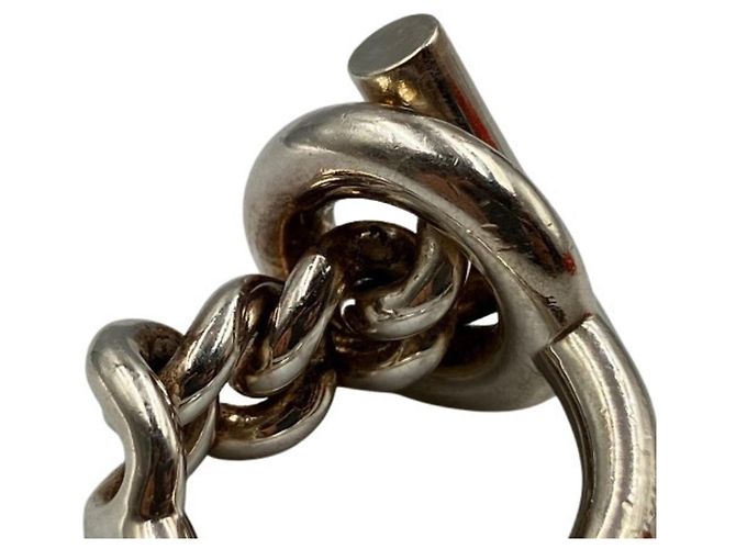 Hermès Hermes Silver Croisette Band Ring Silvery - view 5
