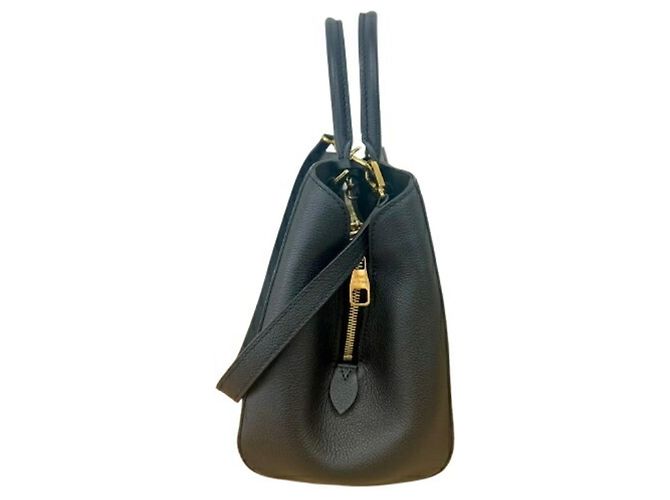 Borsa Louis Vuitton Monogram Empreinte Montaigne MM Nero - vista 4