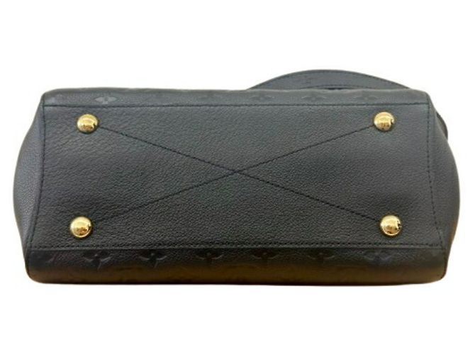 Borsa Louis Vuitton Monogram Empreinte Montaigne MM Nero - vista 5