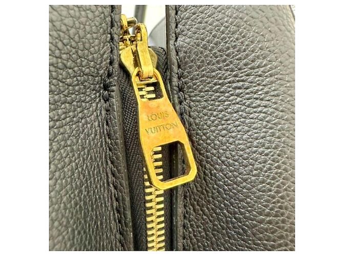 Borsa Louis Vuitton Monogram Empreinte Montaigne MM Nero - vista 8