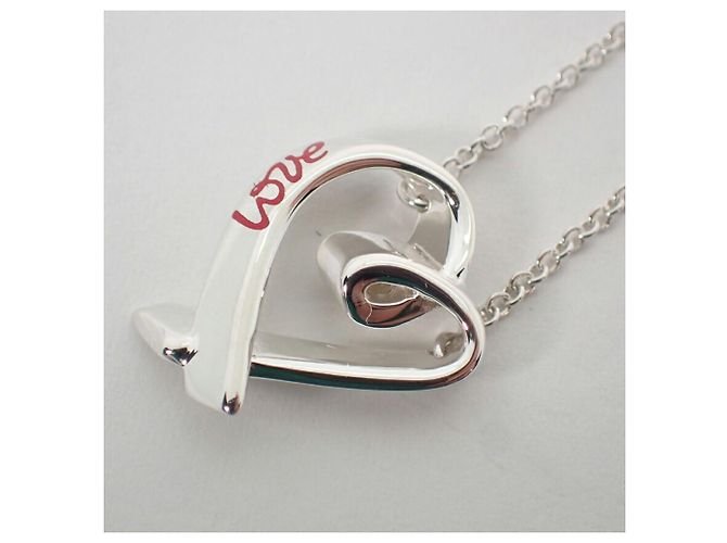 Collana con pendente Tiffany & Co. Loving Heart in argento sterling - vista 7