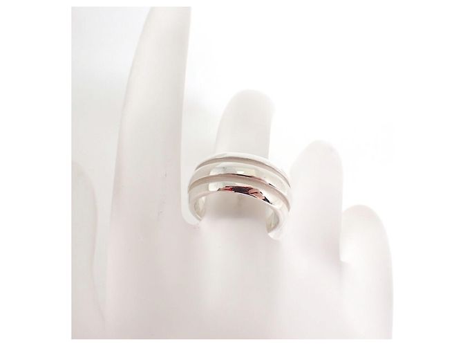 Anello Tiffany & Co. in argento sterling a doppia linea - vista 4
