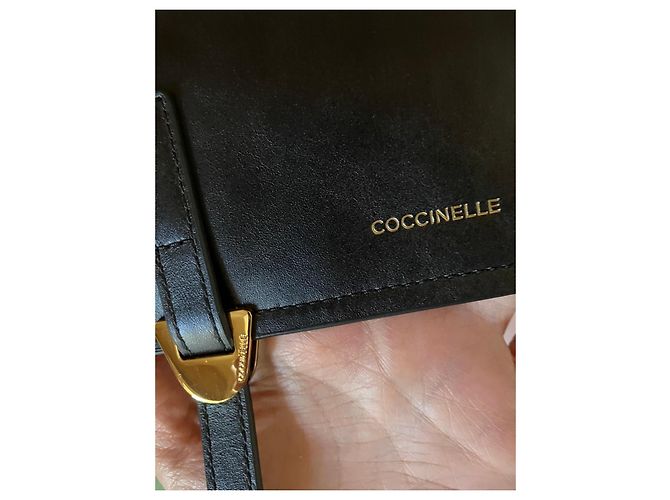 Autre Marque Coccinelle Borsa a Tracolla in Pelle Nera Nero - vista 13